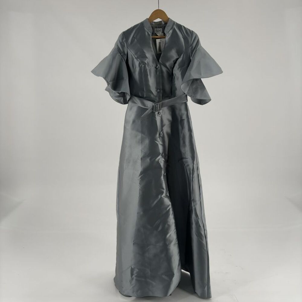 Rene Ruiz Mikado Shirt Gown